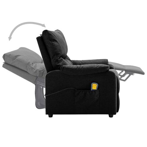 Massagestol stof sort