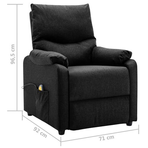 Massagestol stof sort