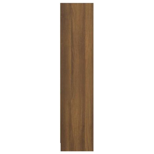 Bogreol 60x24x109 cm konstrueret træ brun egetræsfarve