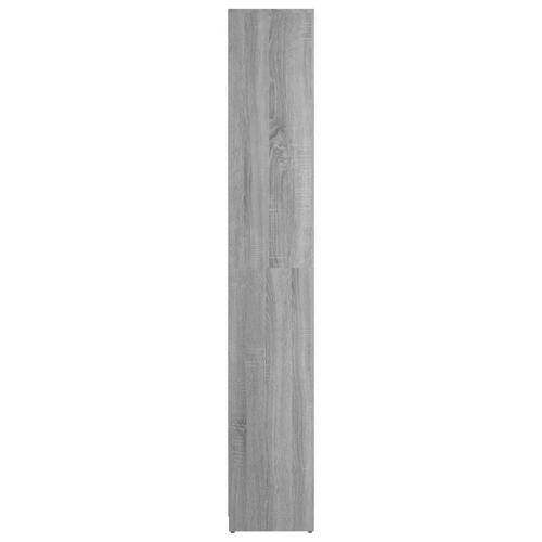Badeværelsesskab 30x30x183,5 cm konstrueret træ grå sonoma-eg