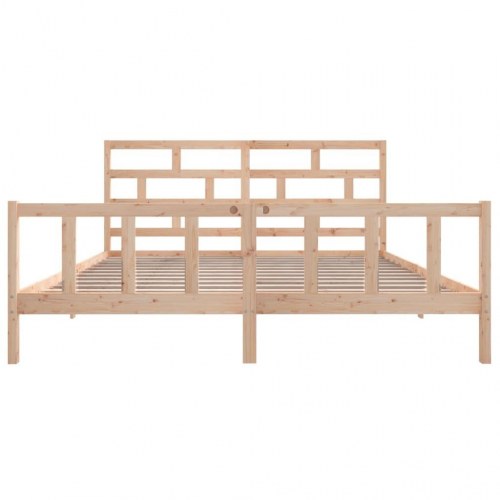Sengeramme 180x200 cm massivt fyrretræ