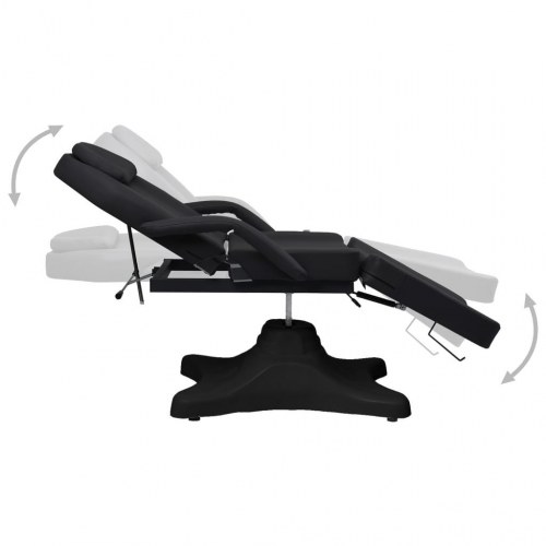 Massagebord 180x62x(86,5-118) cm sort