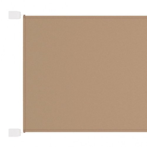 Lodret markise 100x1200 cm oxfordstof gråbrun