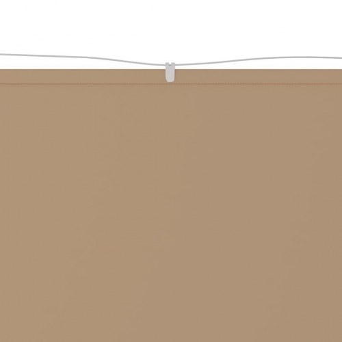 Lodret markise 100x1200 cm oxfordstof gråbrun