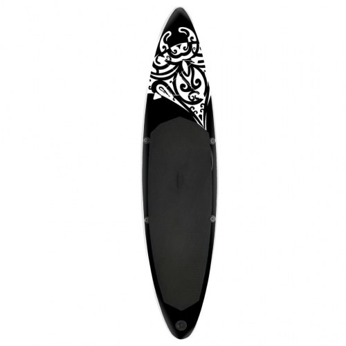 Oppusteligt paddleboardsæt 320x76x15 cm sort