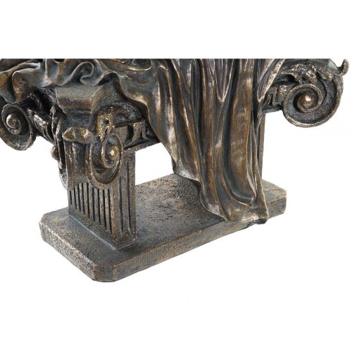 Dekorativ figur - Dame i kobber harpiks (30,5 × 15,5 × 28,5 cm)