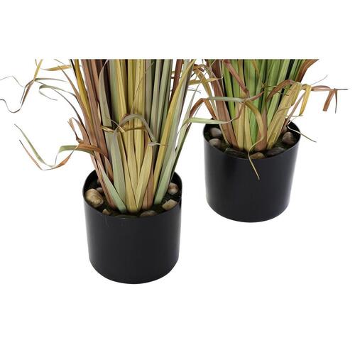 Dekorativ plante Polyetylen Grøn Bourgogne PVC 40 x 40 x 120 cm Sennep (2 enheder)