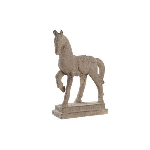 Dekorativ figur Hest Harpiks Kolonistil (54 x 19 x 50 cm)