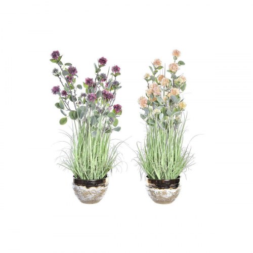 Kunstig hortensia i vase, 78 cm - 2 stk, porcelæn/PVC, pink