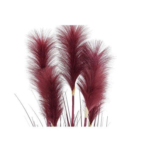 Dekorativ plante i spand, 30 × 30 × 106 cm, orange/bourgogne, kobber/PE (sæt á 2)