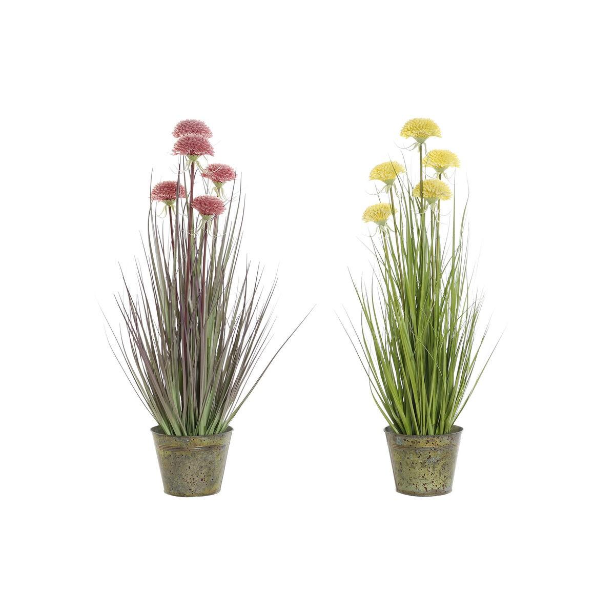 Dekorativ Plante Pink Metal Gul Pvc Enheder