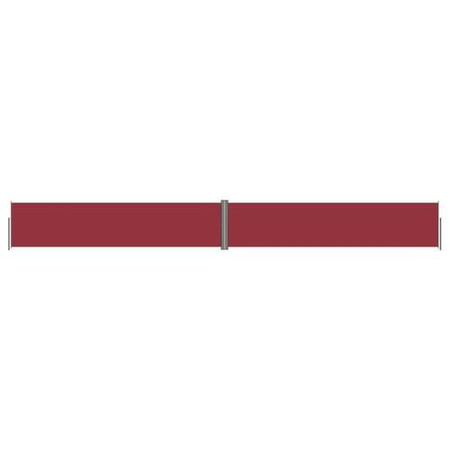 Sammenrullelig sidemarkise 140x1200 cm rød