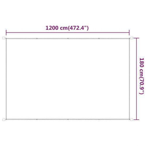 Lodret markise 180x1200 cm oxfordstof lysegrøn