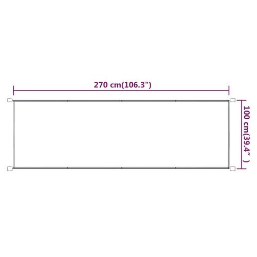 Lodret markise 100x270 cm oxfordstof blå
