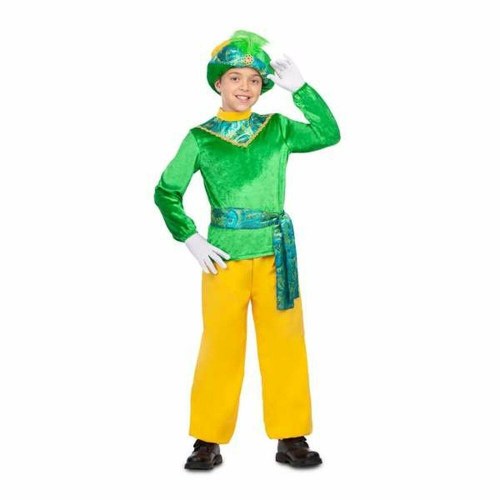 Børnekostume - grøn hat, jakke og bukser (3-4 år)
