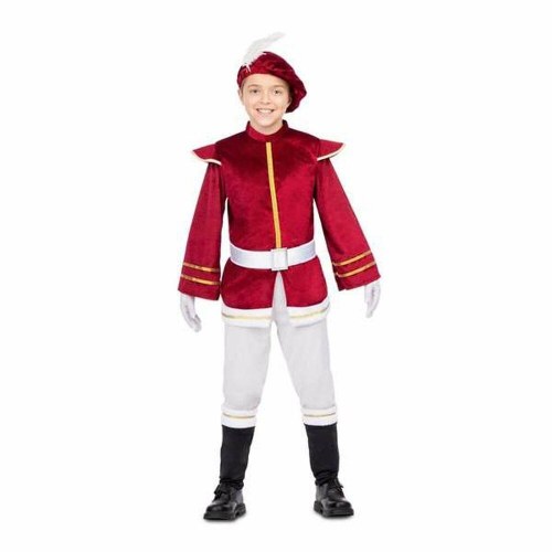 Børnekostume - rødbrun hat, jakke og bukser (3-4 år)