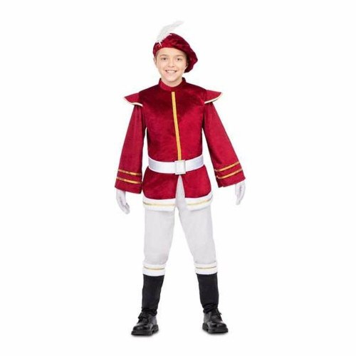 Børnekostume - rødbrun hat, jakke og bukser (3-4 år)