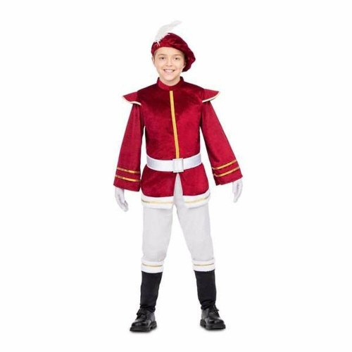 Børnekostume - rødbrun hat, jakke og bukser (3-4 år)