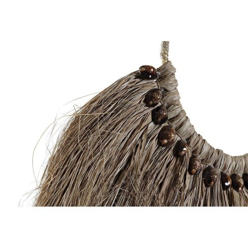 Vægdekoration - natur, muslinger og fiber (75 × 3 × 62 cm)