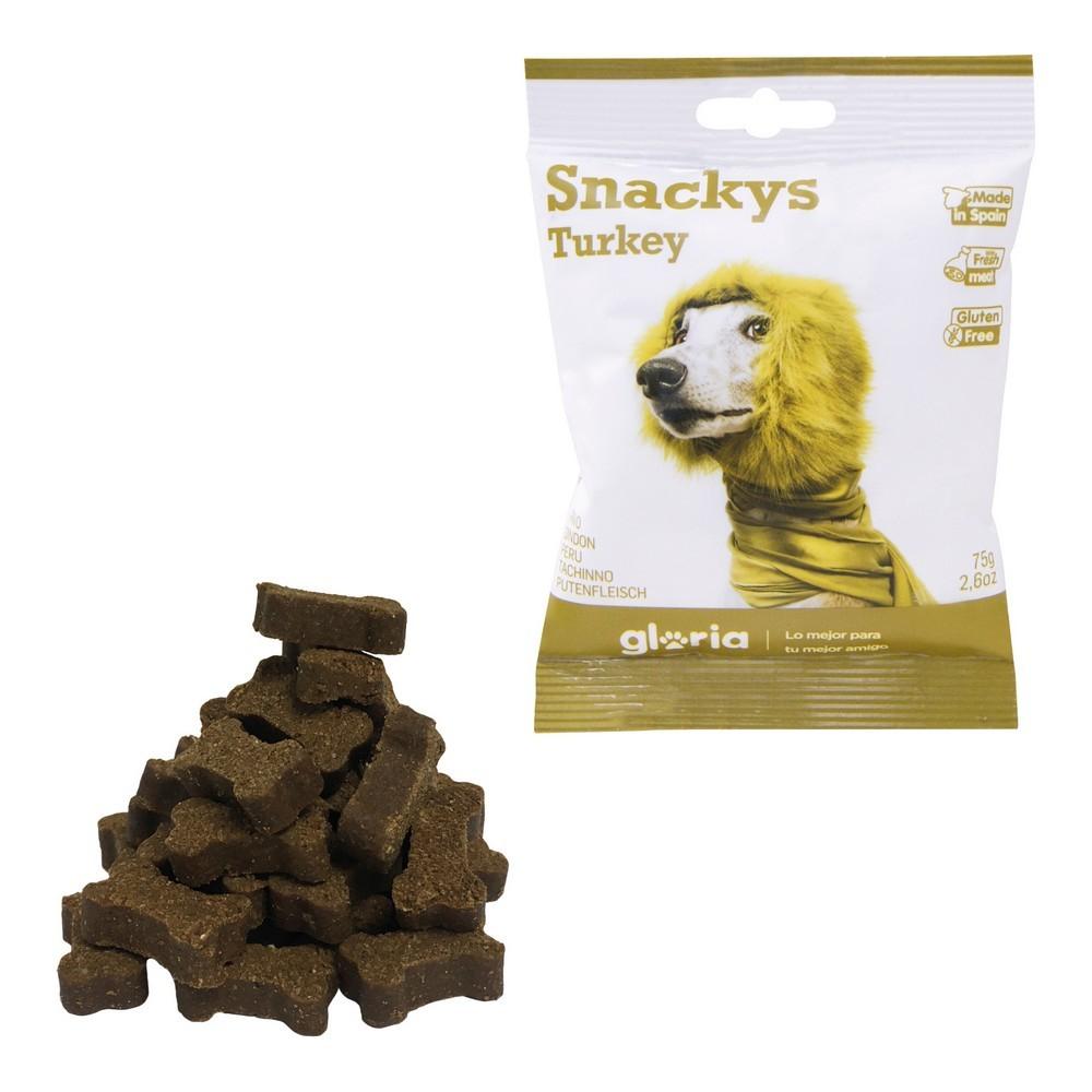 Hundegodbidder Gloria Snackys kalkun - display 30 × 75 g