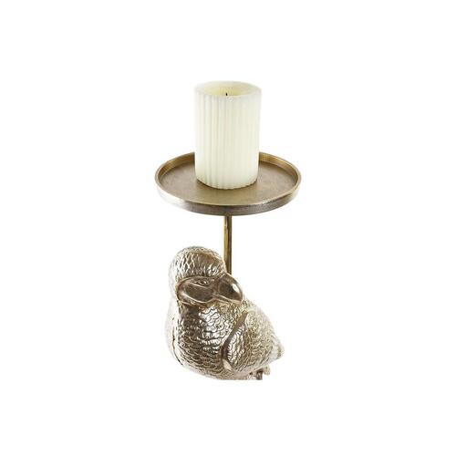 Kandelaber Champagne Aluminium Papegøje (21 x 21 x 72 cm)