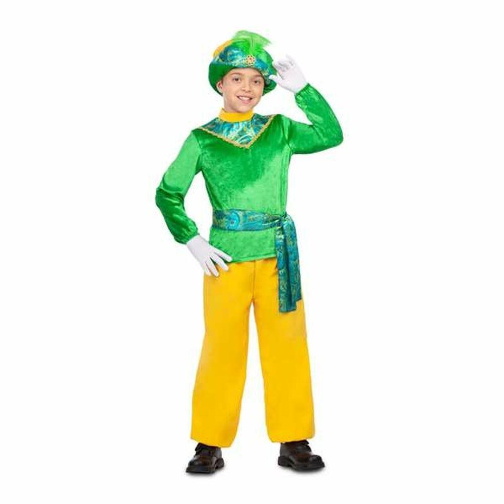 Børnekostume - grøn hat, jakke og bukser (10-12 år)
