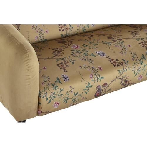 Sofa Gul Sort Metal Cvetlice Moderne Shabby Chic 140 x 71 x 71 cm