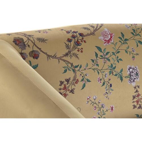 Sofa Gul Sort Metal Cvetlice Moderne Shabby Chic 140 x 71 x 71 cm