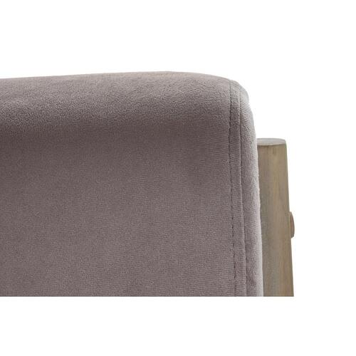 2 personers sofa Pink Hør Gummitræ Traditionel (122 x 85 x 74 cm)