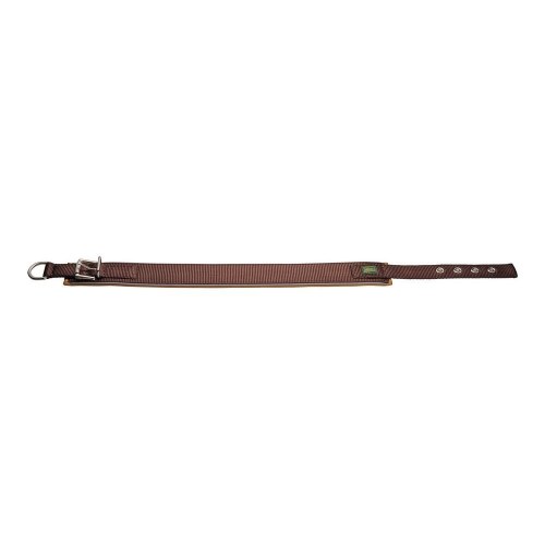 Hunter Neoprene Reflect hundehalsbånd - brun, 44-51 cm