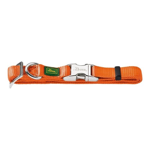 Hundehalsbånd Hunter Alu-Strong - Orange L (40-55 cm)