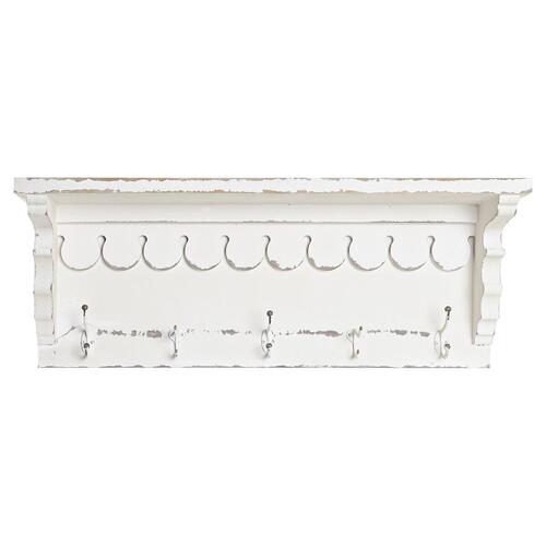 Knagerække til væggen Gran Metal Romantisk (80 x 18 x 30 cm)