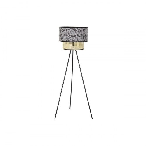 Gulvlampe - natur/sort, palmer, kolonistil, 60 × 60 × 129 cm