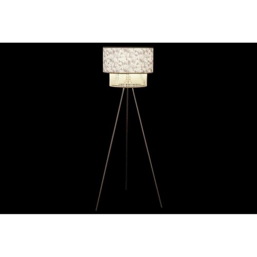 Gulvlampe - natur/sort, palmer, kolonistil, 60 × 60 × 129 cm