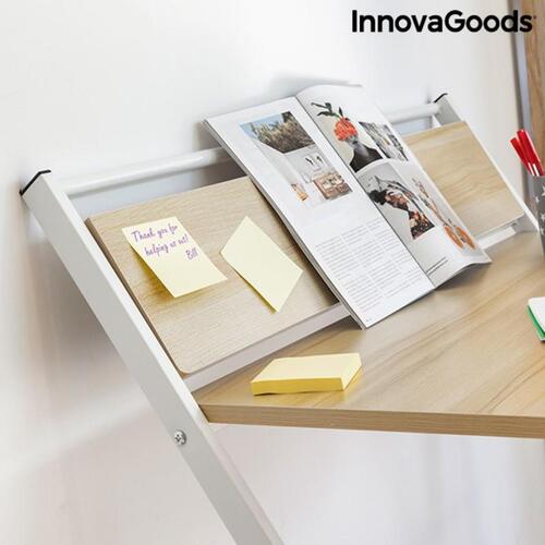 Foldbart skrivebord med hylde Tablezy Træ (OUTLET B)