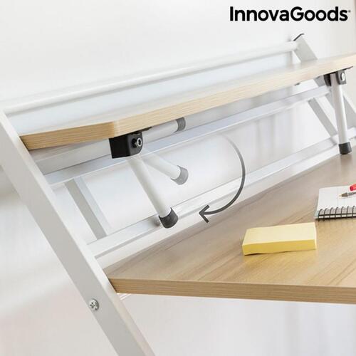 Foldbart skrivebord med hylde Tablezy Træ (OUTLET B)