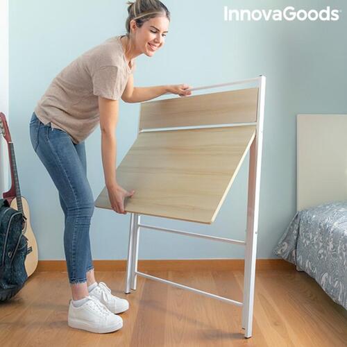 Foldbart skrivebord med hylde Tablezy Træ (OUTLET B)