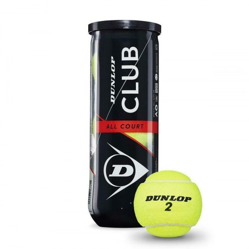 Dunlop Club All Court tennisbolde - 3 stk, gul