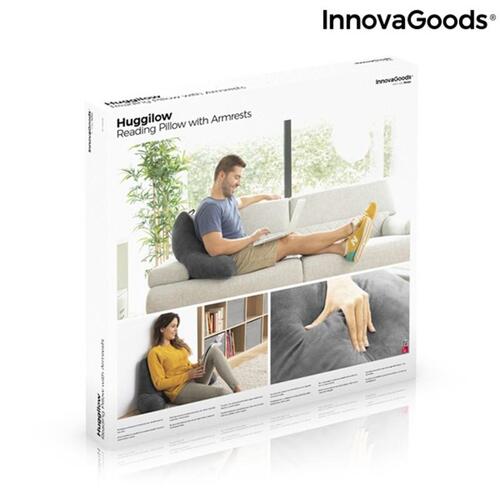 Læsepude med armlæn Huggilow IG815653 Grå (70 x 45 x 45 cm) (OUTLET A)