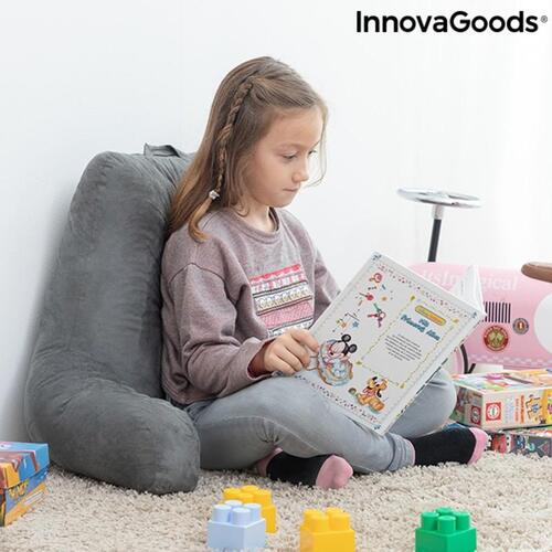 Læsepude med armlæn Huggilow IG815653 Grå (70 x 45 x 45 cm) (OUTLET A)