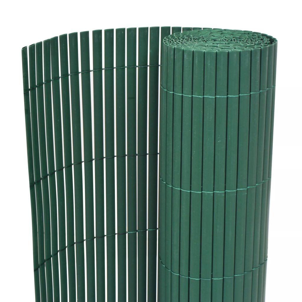 Dobbeltsidet havehegn PVC 90 x 300 cm grøn