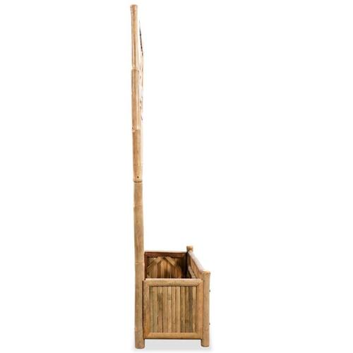 Forhøjet plantekasse til haven med espalier 70 cm bambus