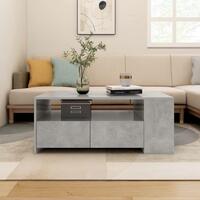 Sofabord 102x55x42 cm konstrueret træ betongrå