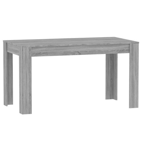 Spisebord 140x74,5x76 cm konstrueret træ grå sonoma-eg