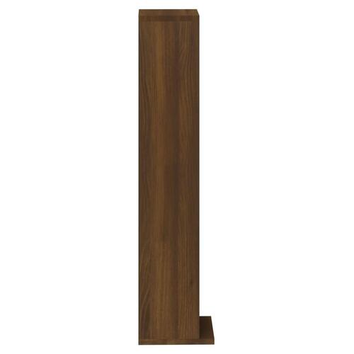 Reol 21x20x88 cm konstrueret træ brun egetræsfarve