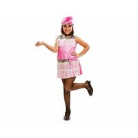 Kostume til børn Pink Charlestón 7-9 år