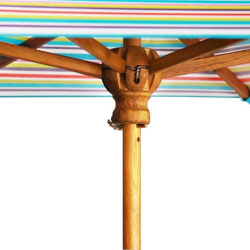 Picnicbord med parasol til børn 79x90x60 cm akacietræ