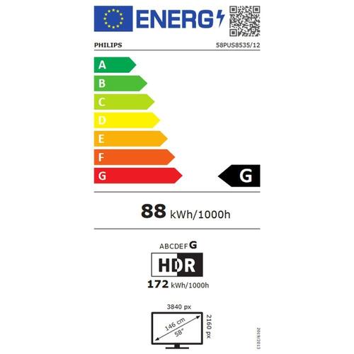 Smart TV Philips 58PUS8535/12 58" 4K Ultra HD LED WiFi Sølvfarvet (OUTLET D)