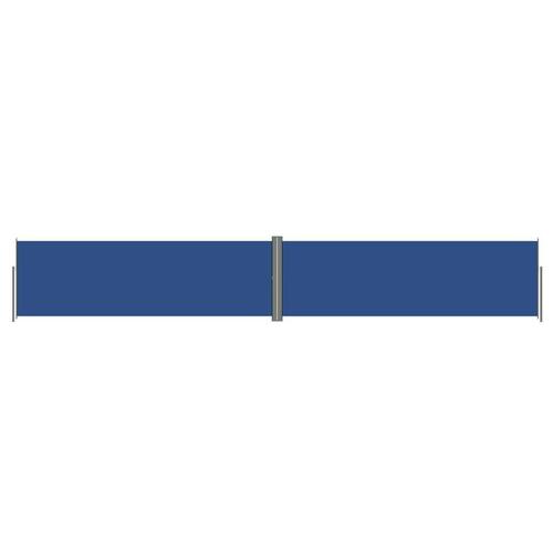 Sammenrullelig sidemarkise 160x1000 cm blå