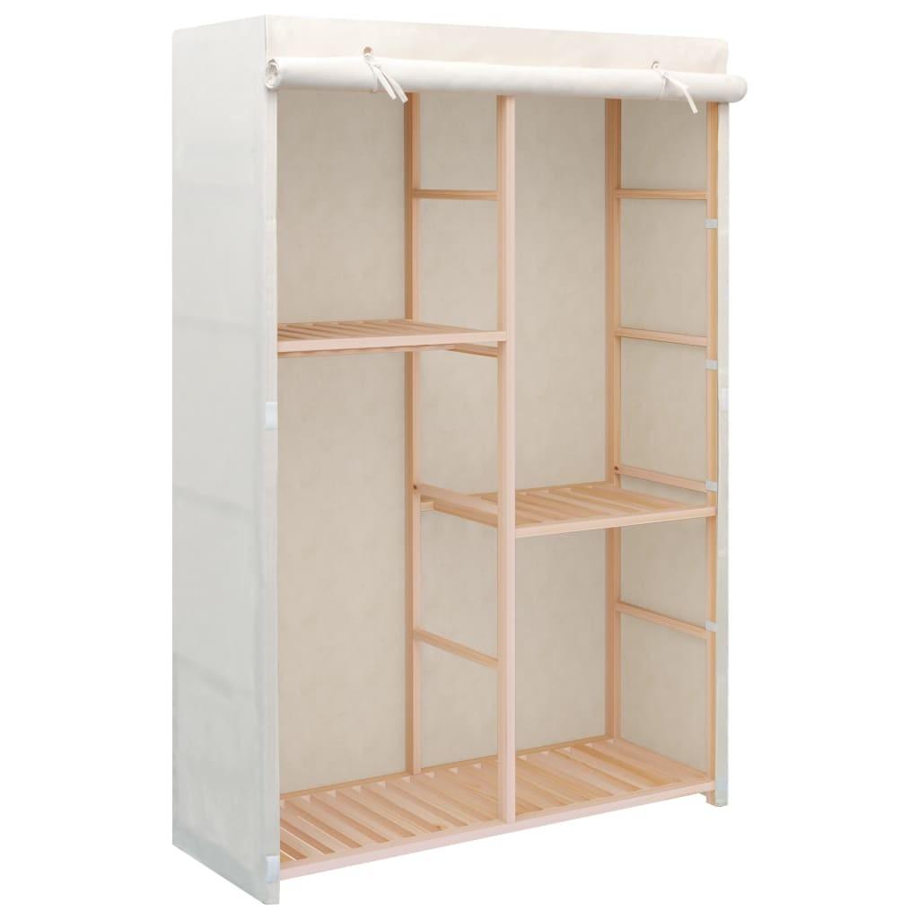 Tøjgarderobe i 3 niveauer 110x40x170 cm
